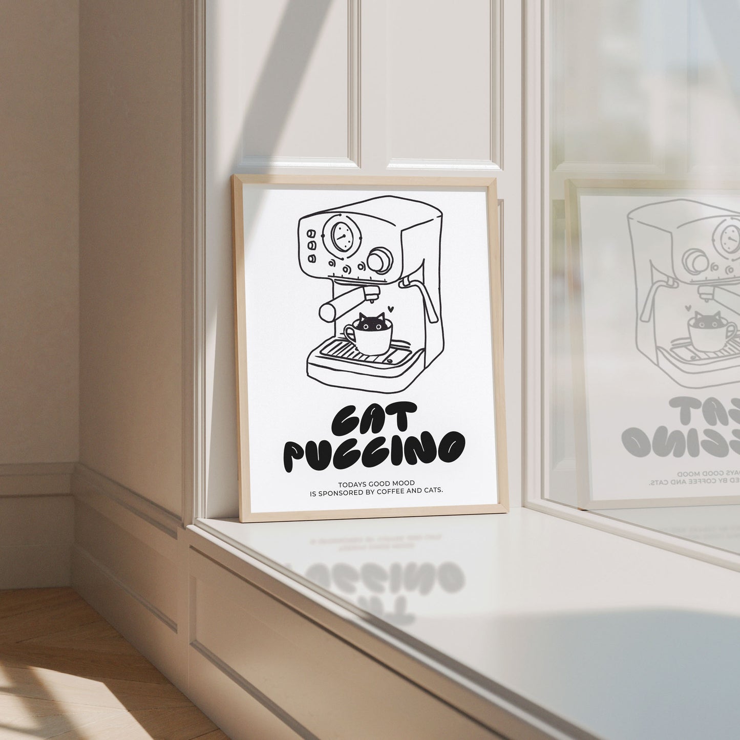 Handgedrucktes Poster mit minimalistischem Design – nachhaltiger Kunstdruck aus dem Lifeoflone Studio