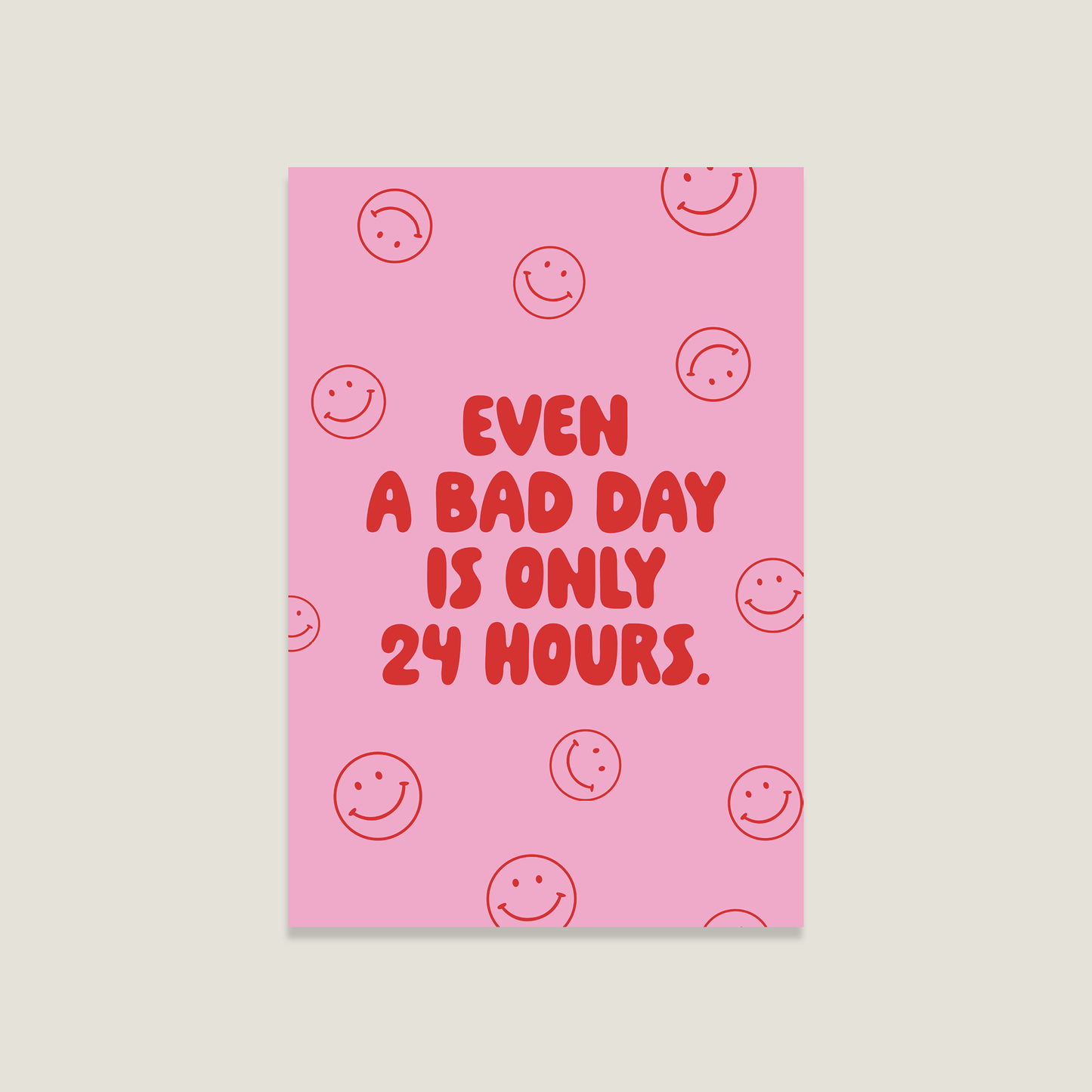 Postkarte '24 hours'