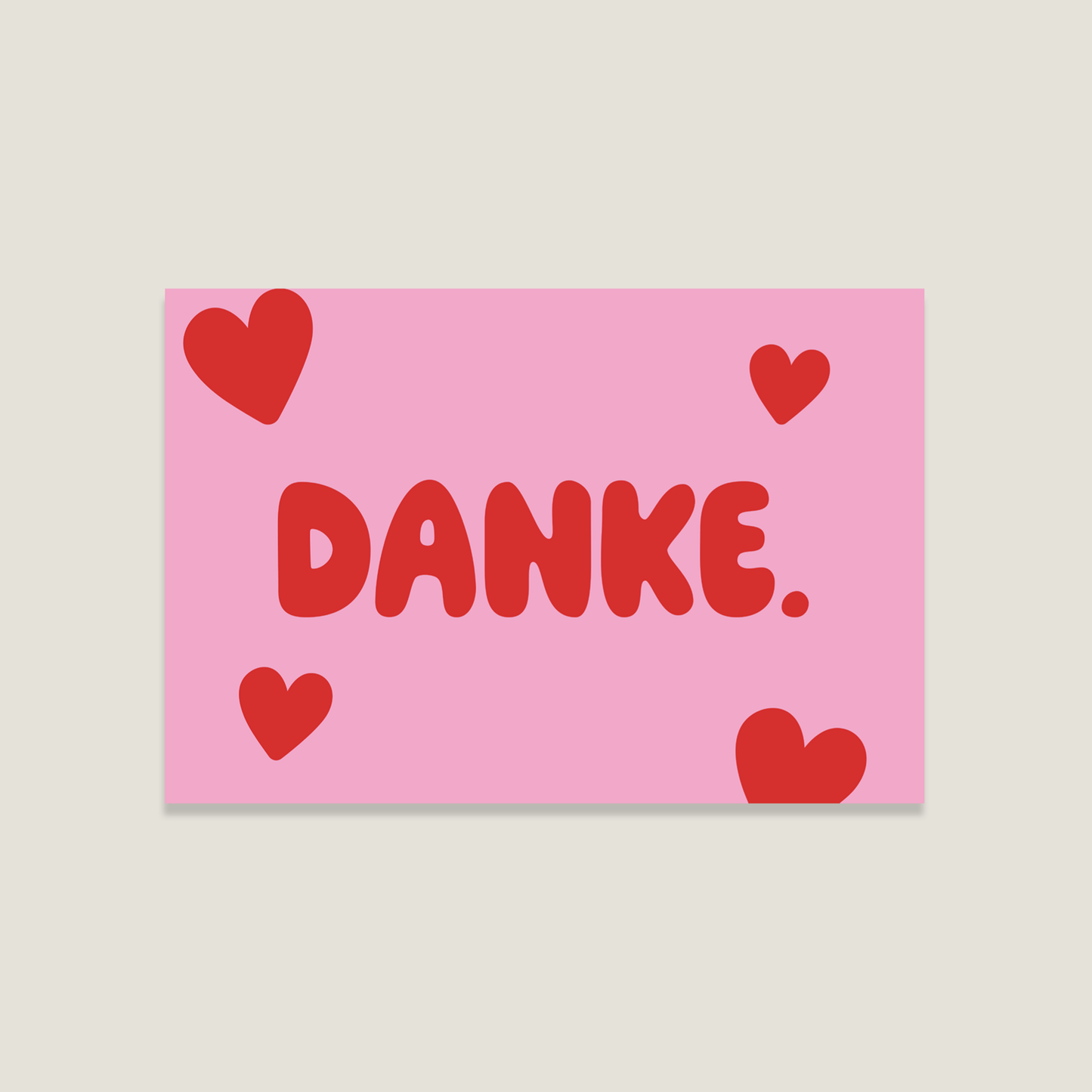 Postkarte 'Danke'