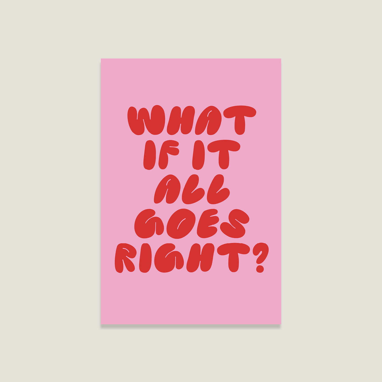 Postkarte 'Right'