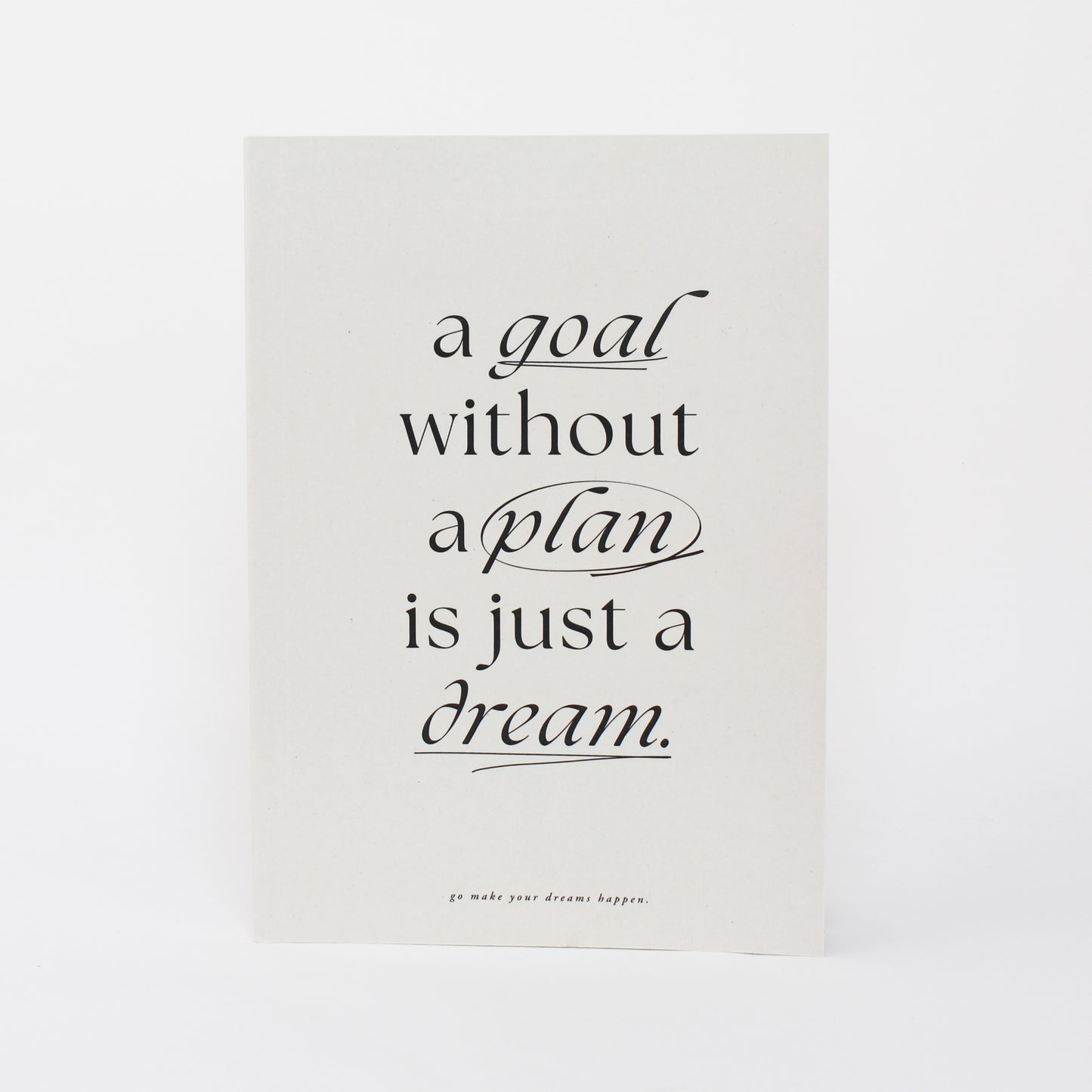 Notizbuch 'make your dreams happen'