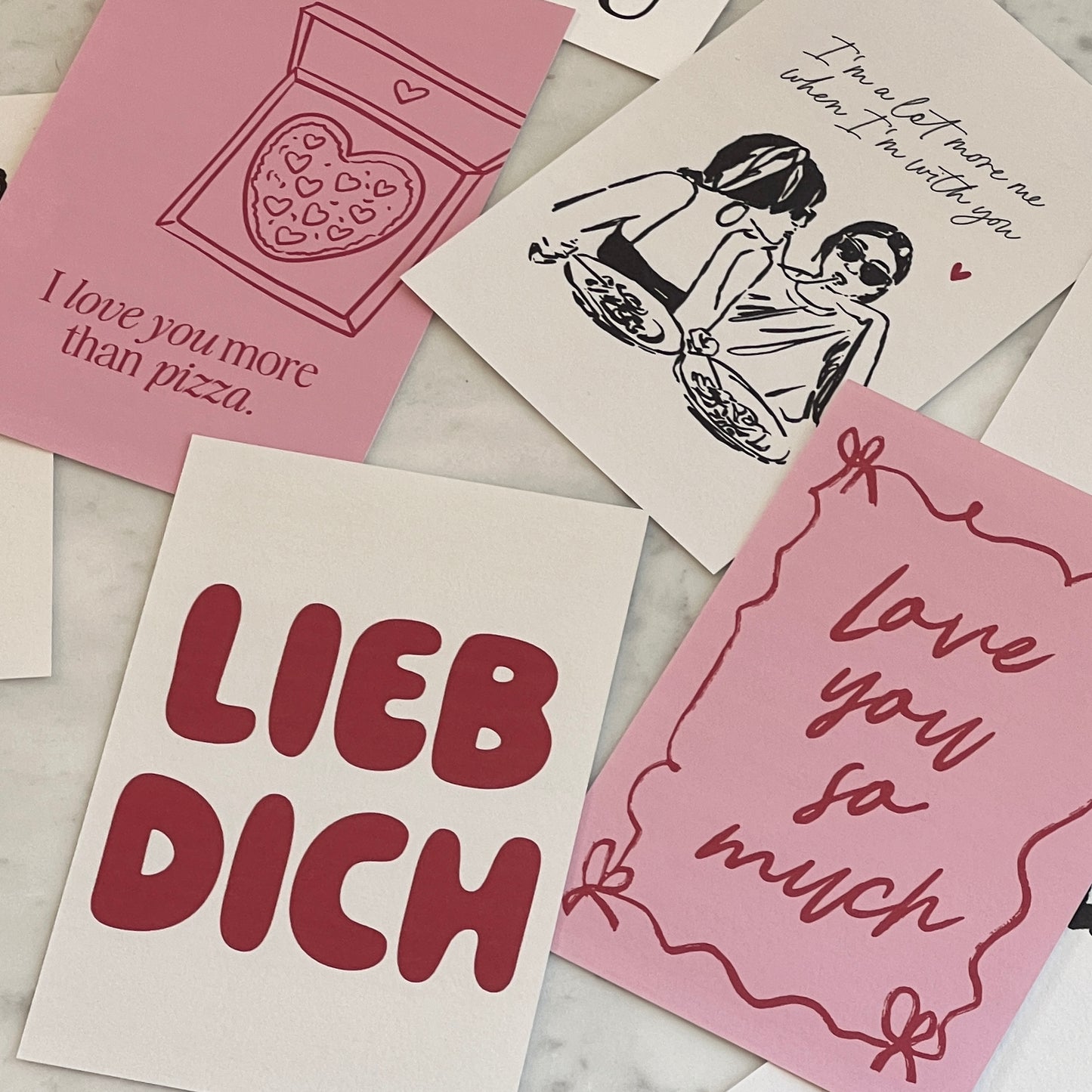 Postkarte 'More than pizza'