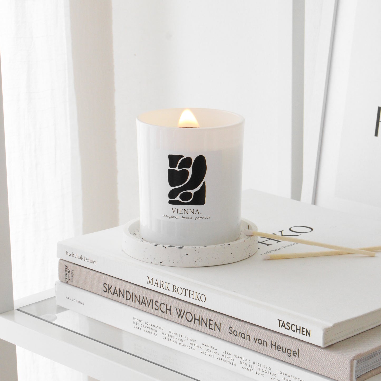 Duftkerze 'Vienna' - white