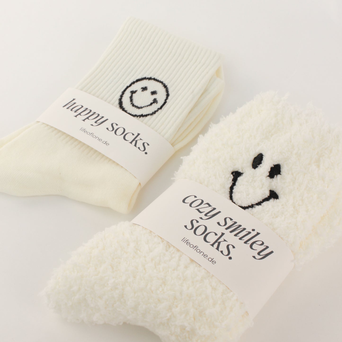 Kuschelsocken 'Cozy Smiley'