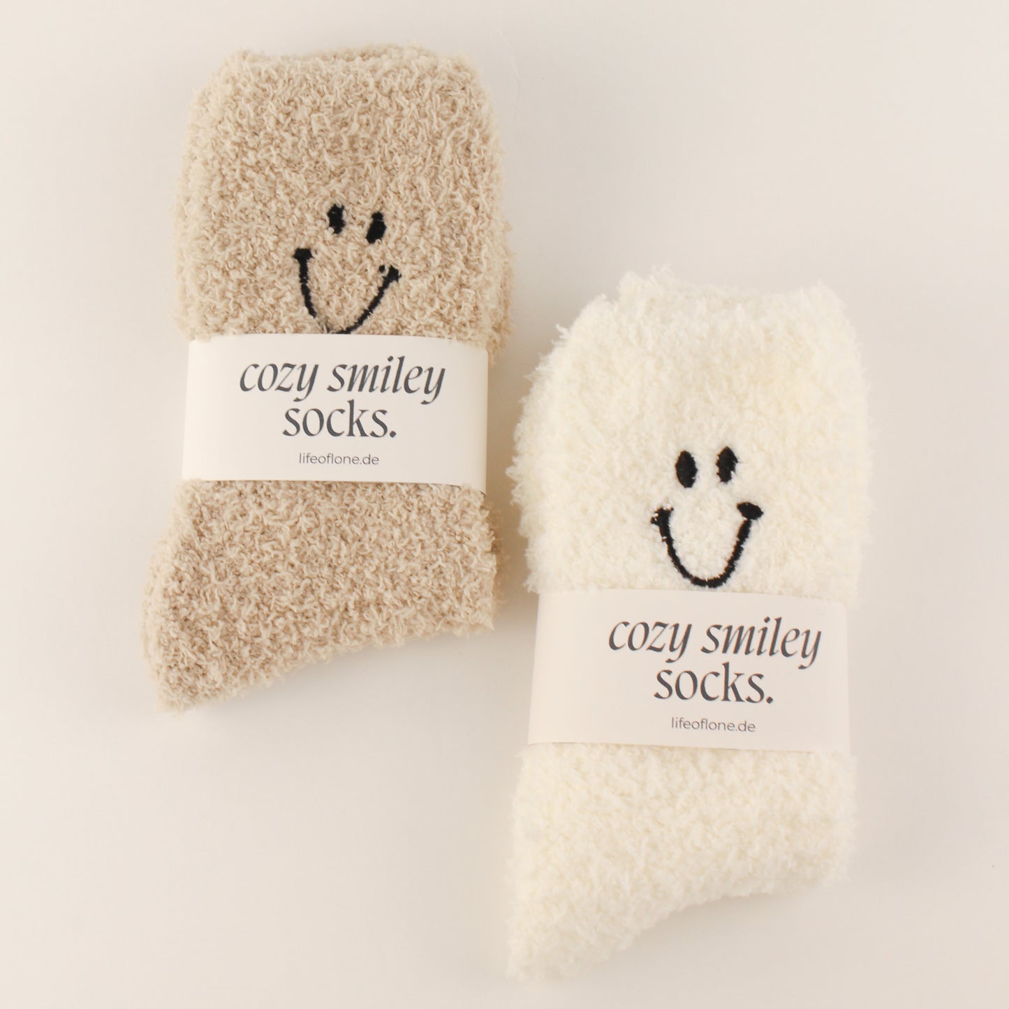 Kuschelsocken 'Cozy Smiley'