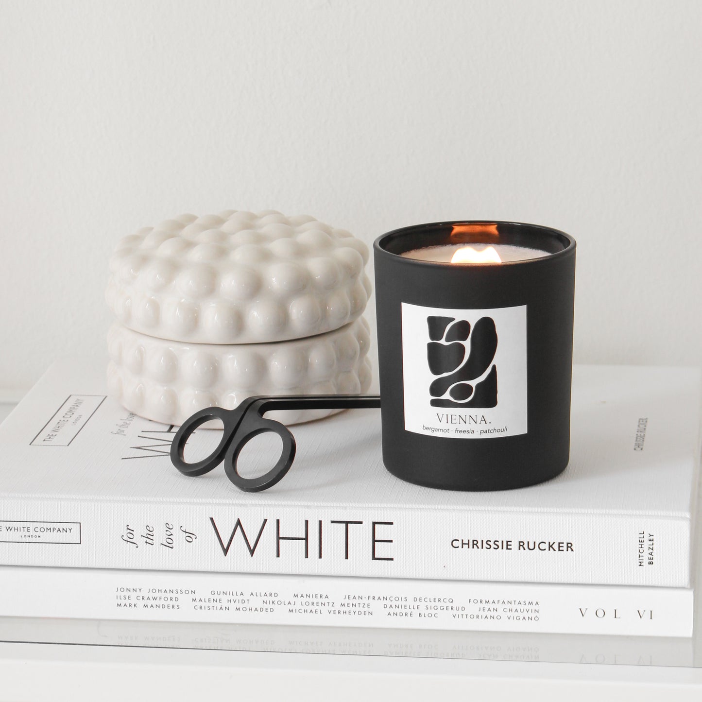 Duftkerze 'Vienna' - white
