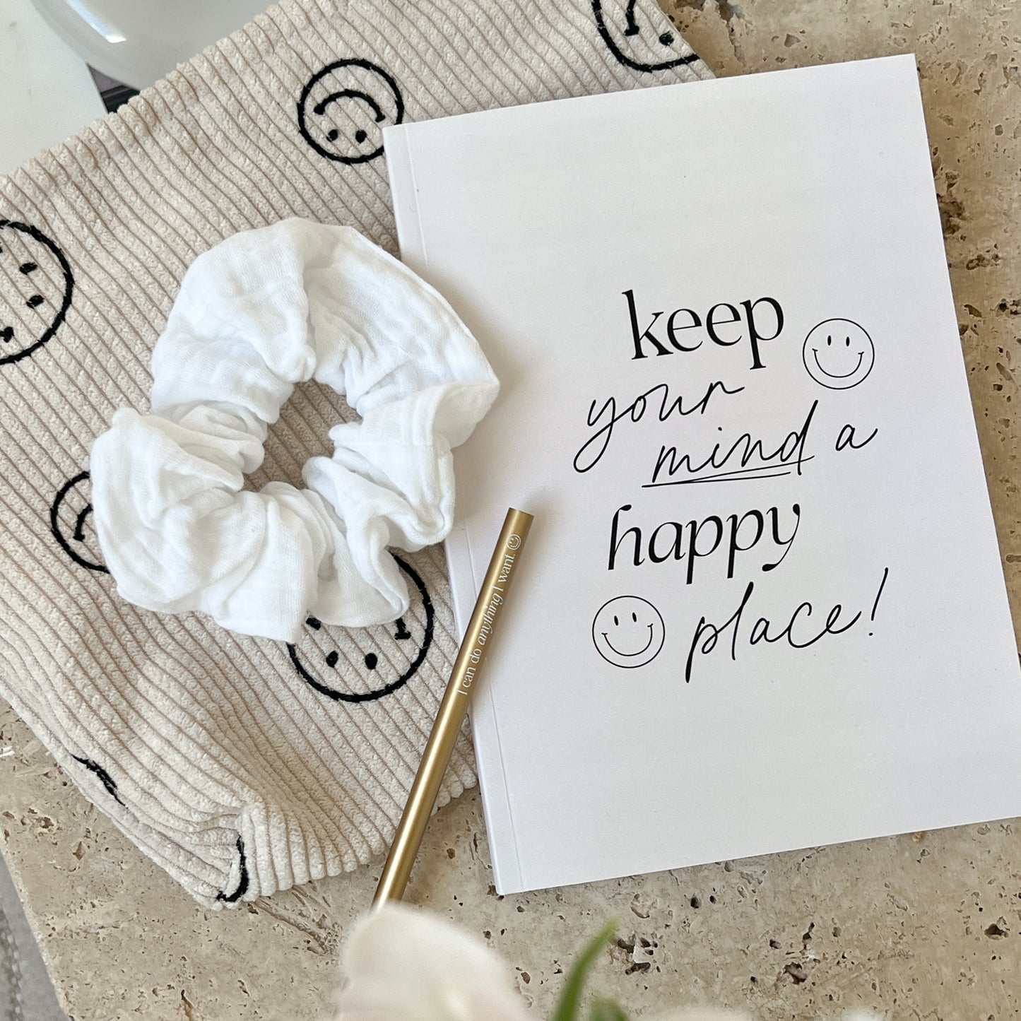 Notizbuch 'Happy place'