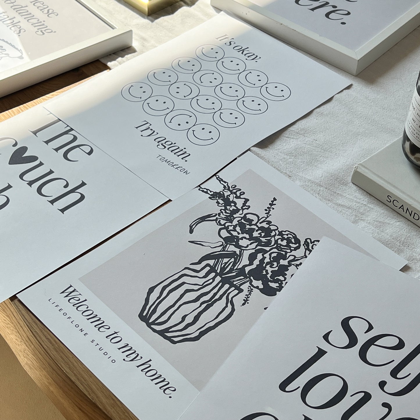 Modernes Poster mit süßem Design – ästhetische Wanddeko