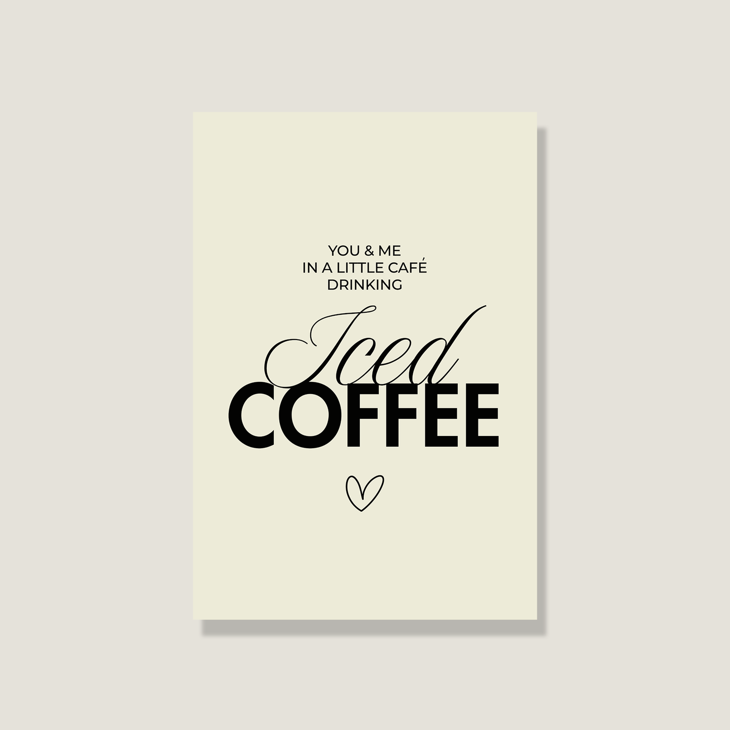 Postkarte 'Iced Coffee'