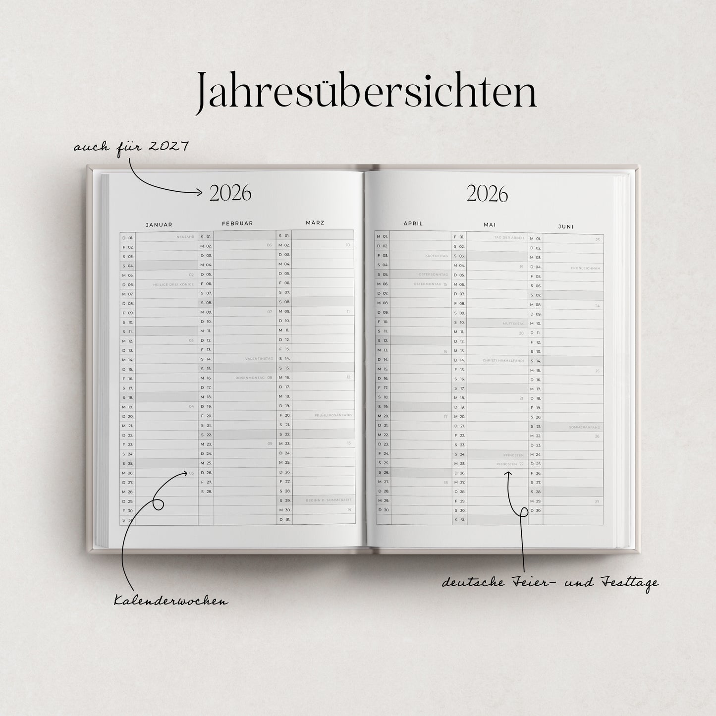 Kalender 2026 'Lucky Girl'