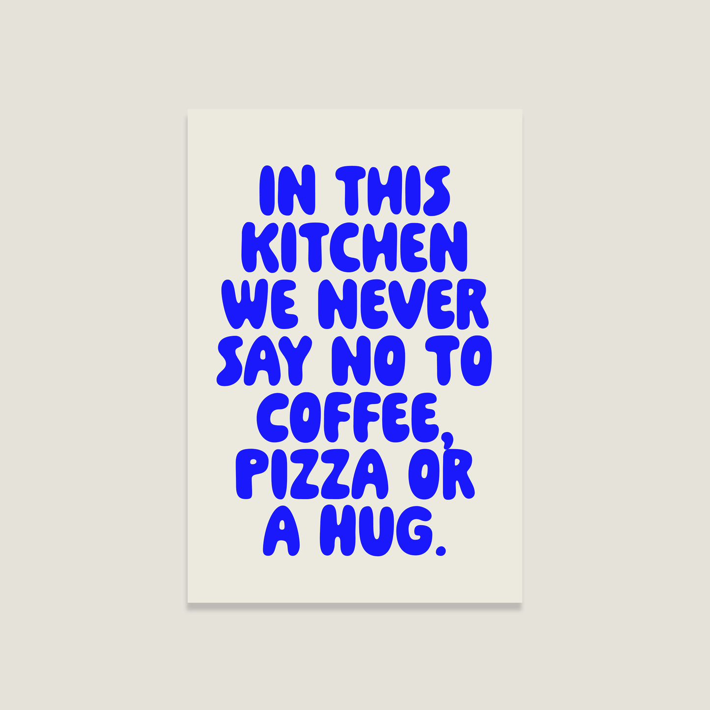 Postkarte 'Kitchen hugs'