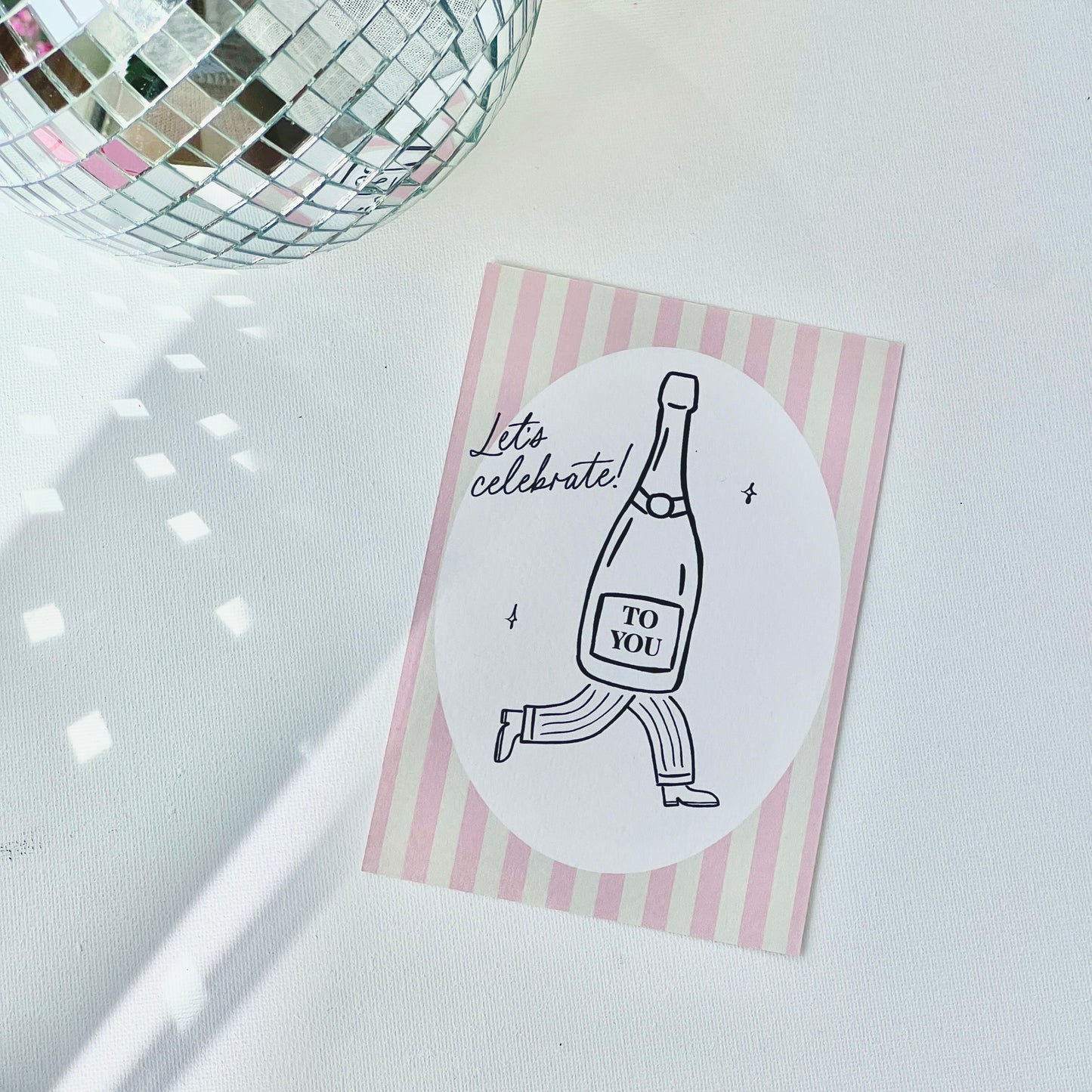Postkarte 'Let's celebrate'