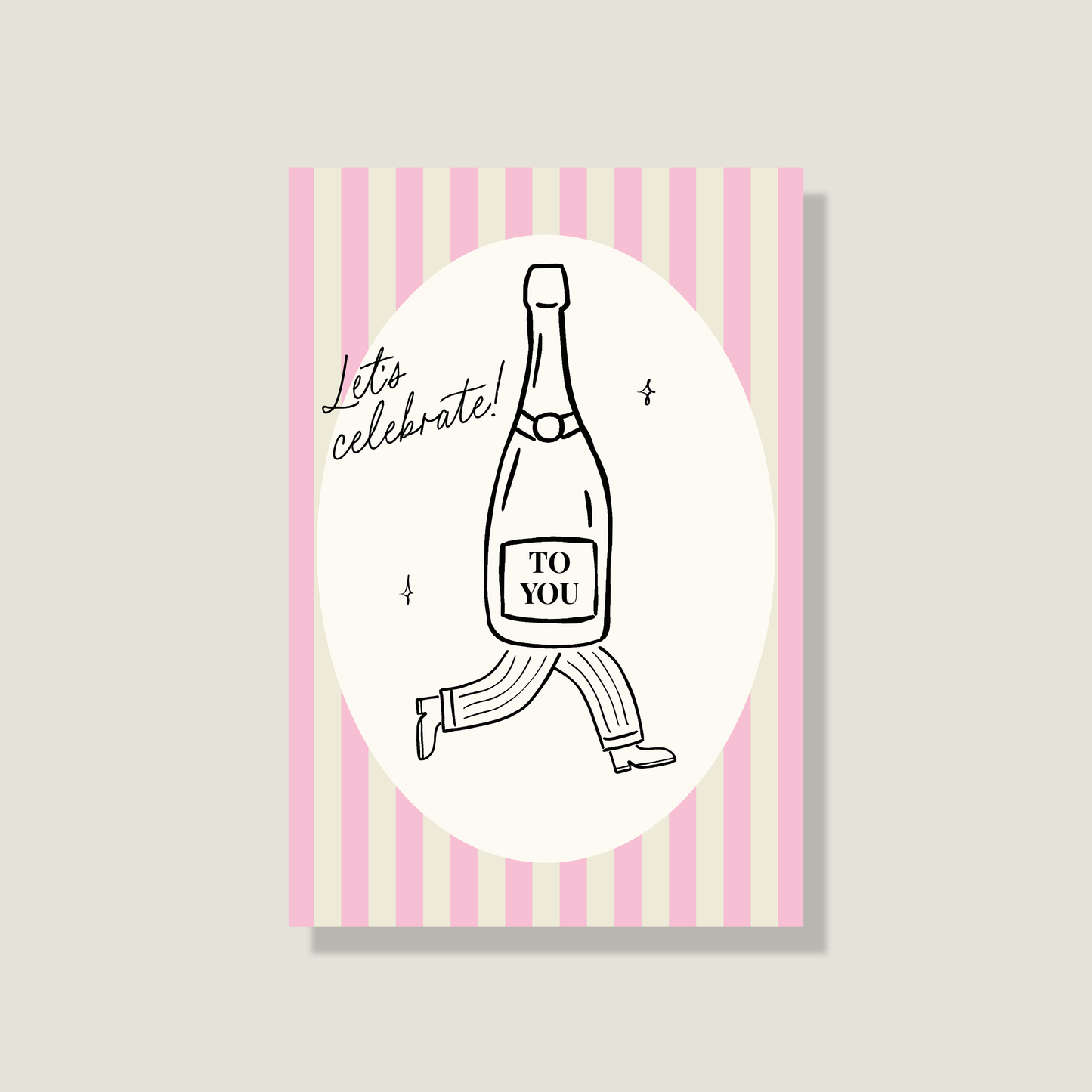 Postkarte 'Let's celebrate'