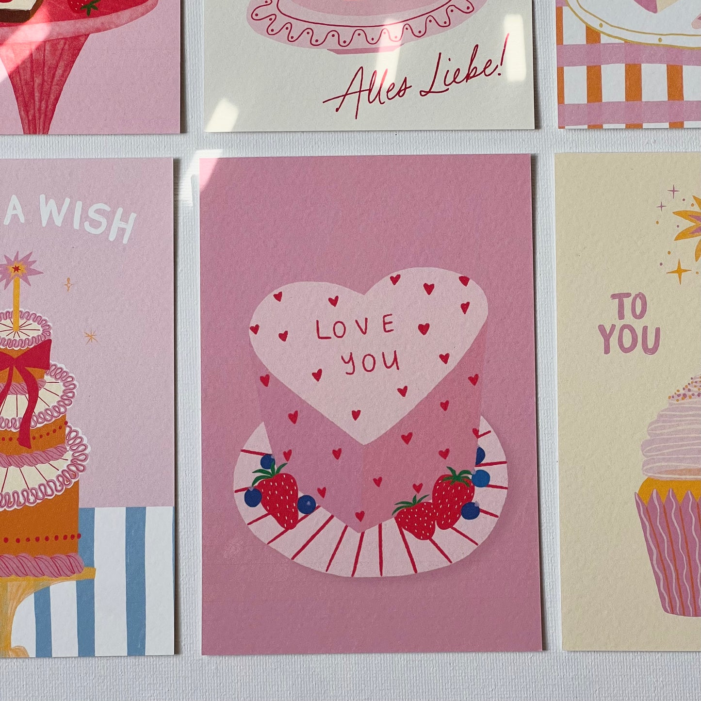 Postkarte 'Love you'