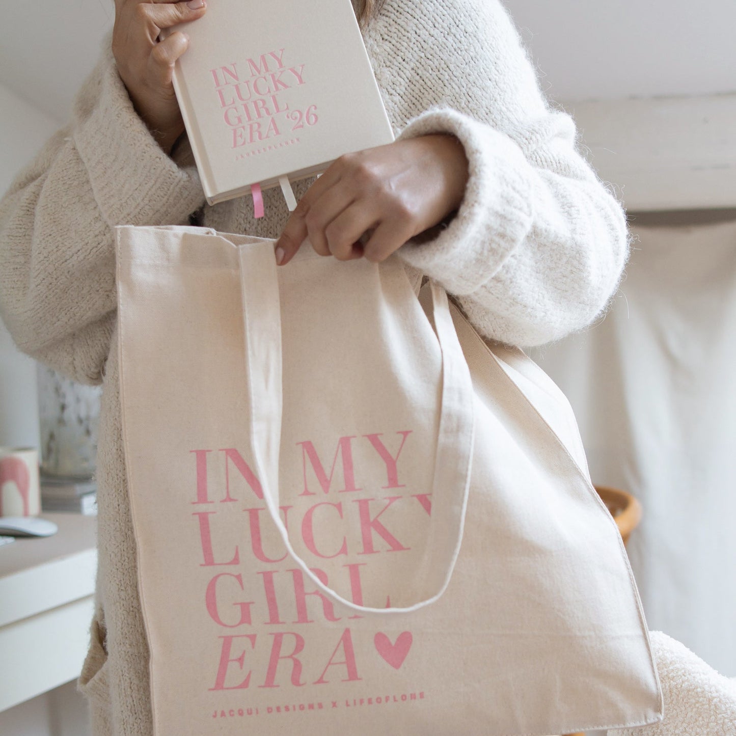 Baumwollbeutel 'Lucky Girl'