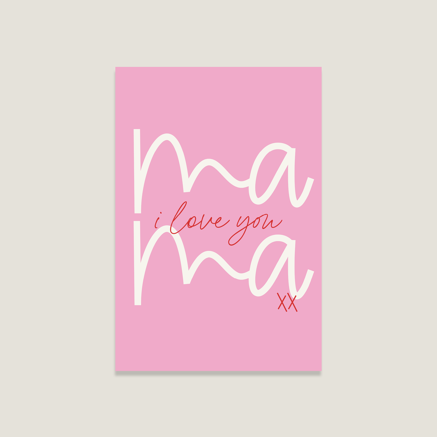 Postkarte 'Mama'