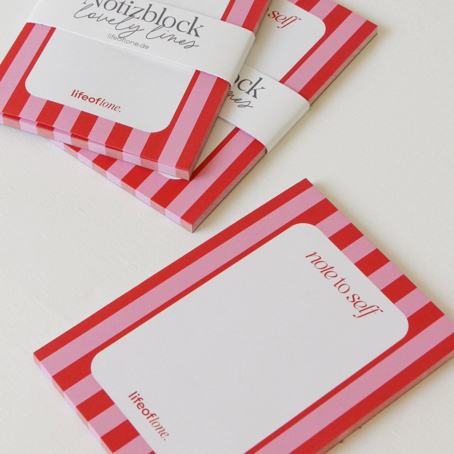 Notizblock 'Lovely stripes'