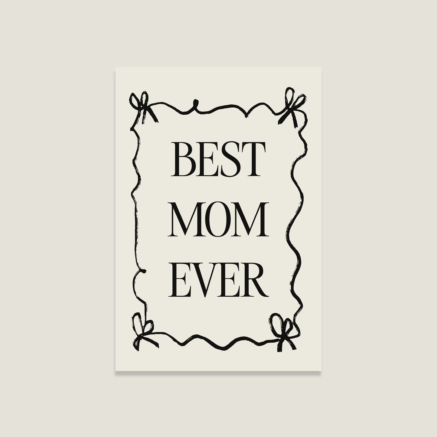 Postkarte 'Best Mom'