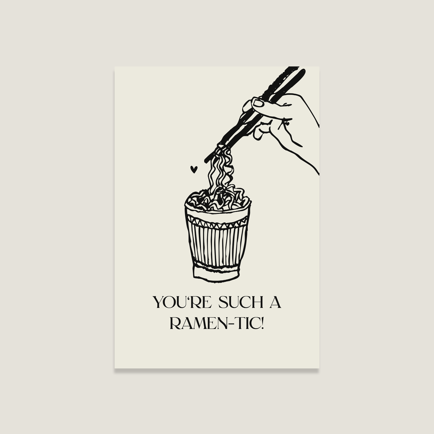 Postkarte 'Ramen-tic'