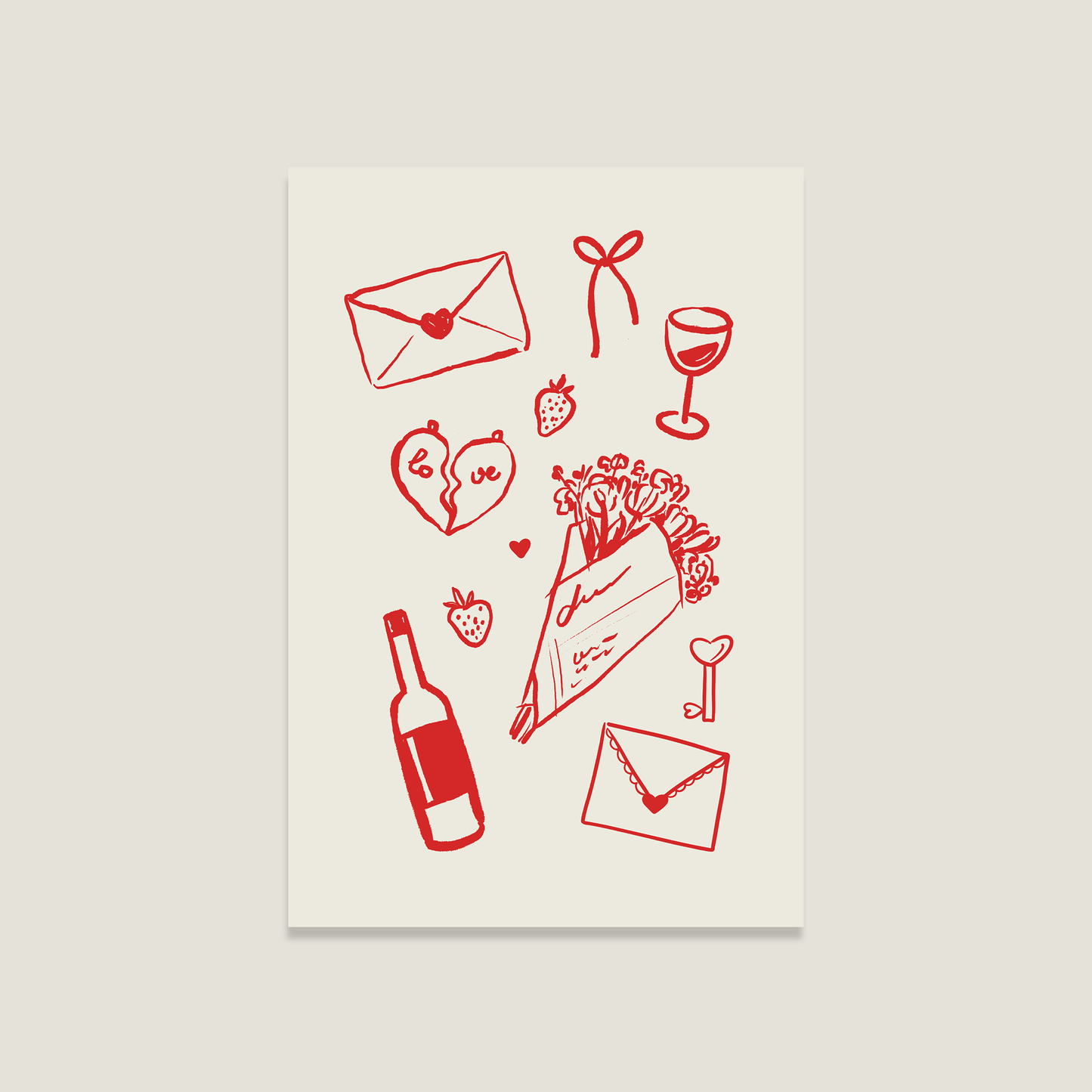 Postkarte 'Love'