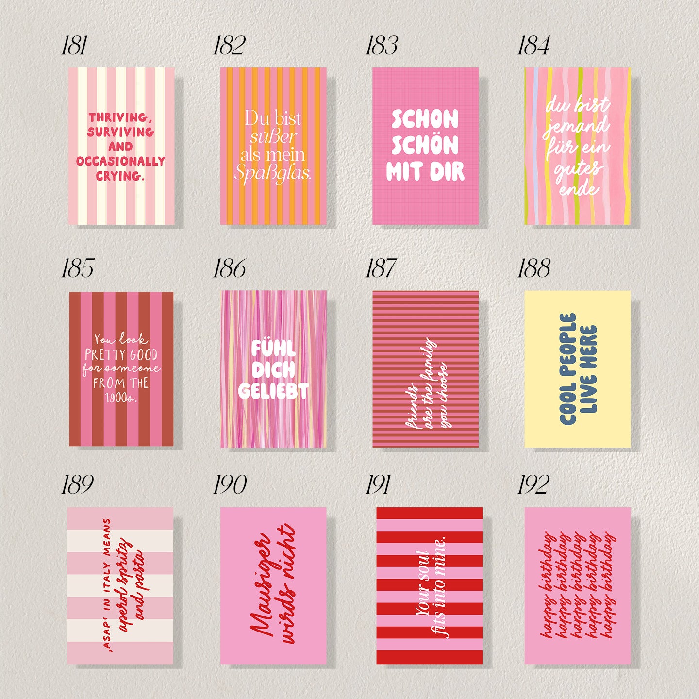 Postkarten Set - Individueller Mix