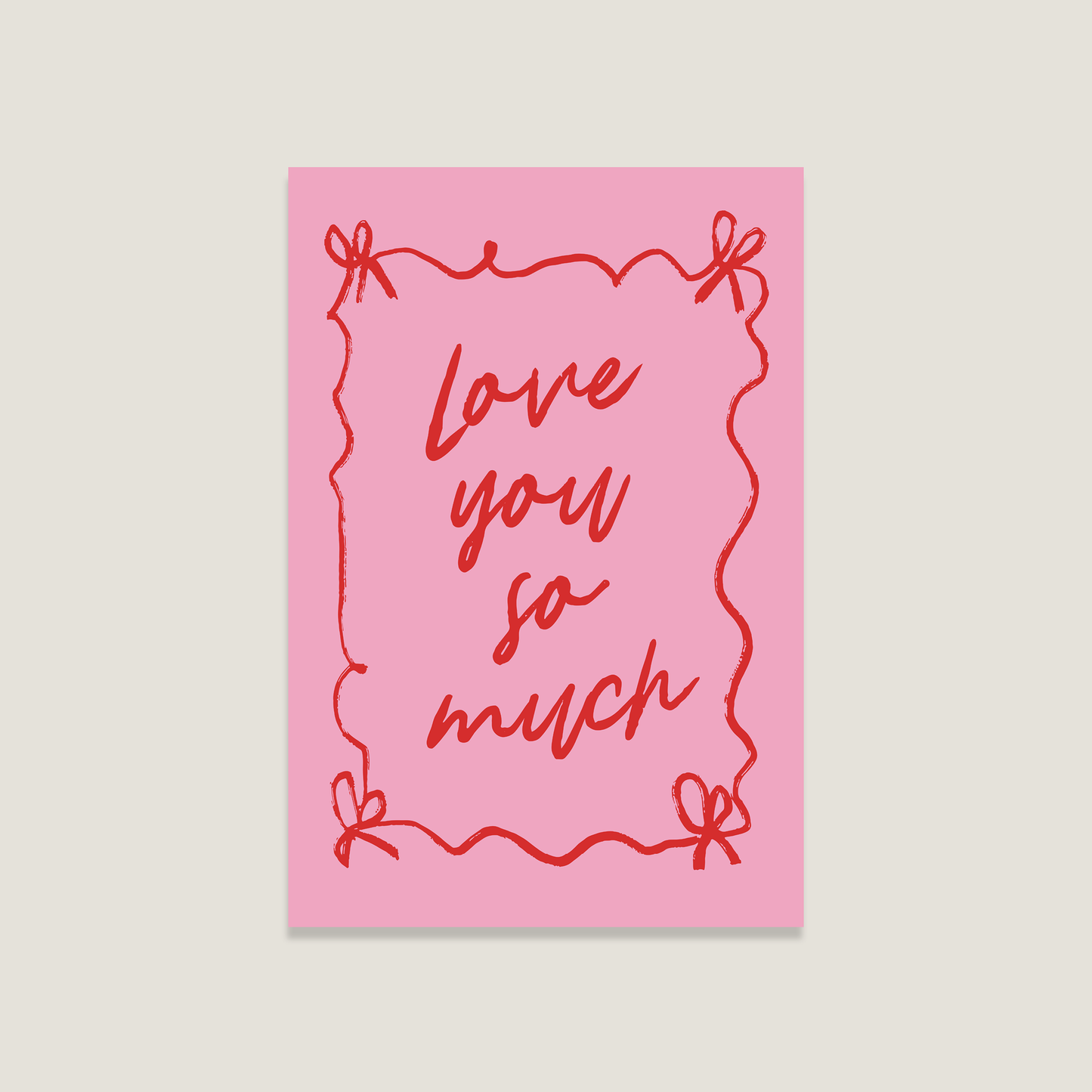 Postkarte 'Love you sm'