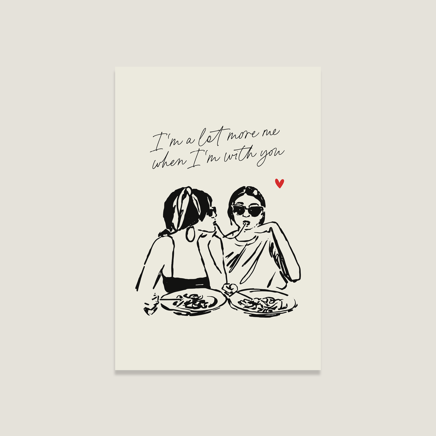 Postkarte 'More me'