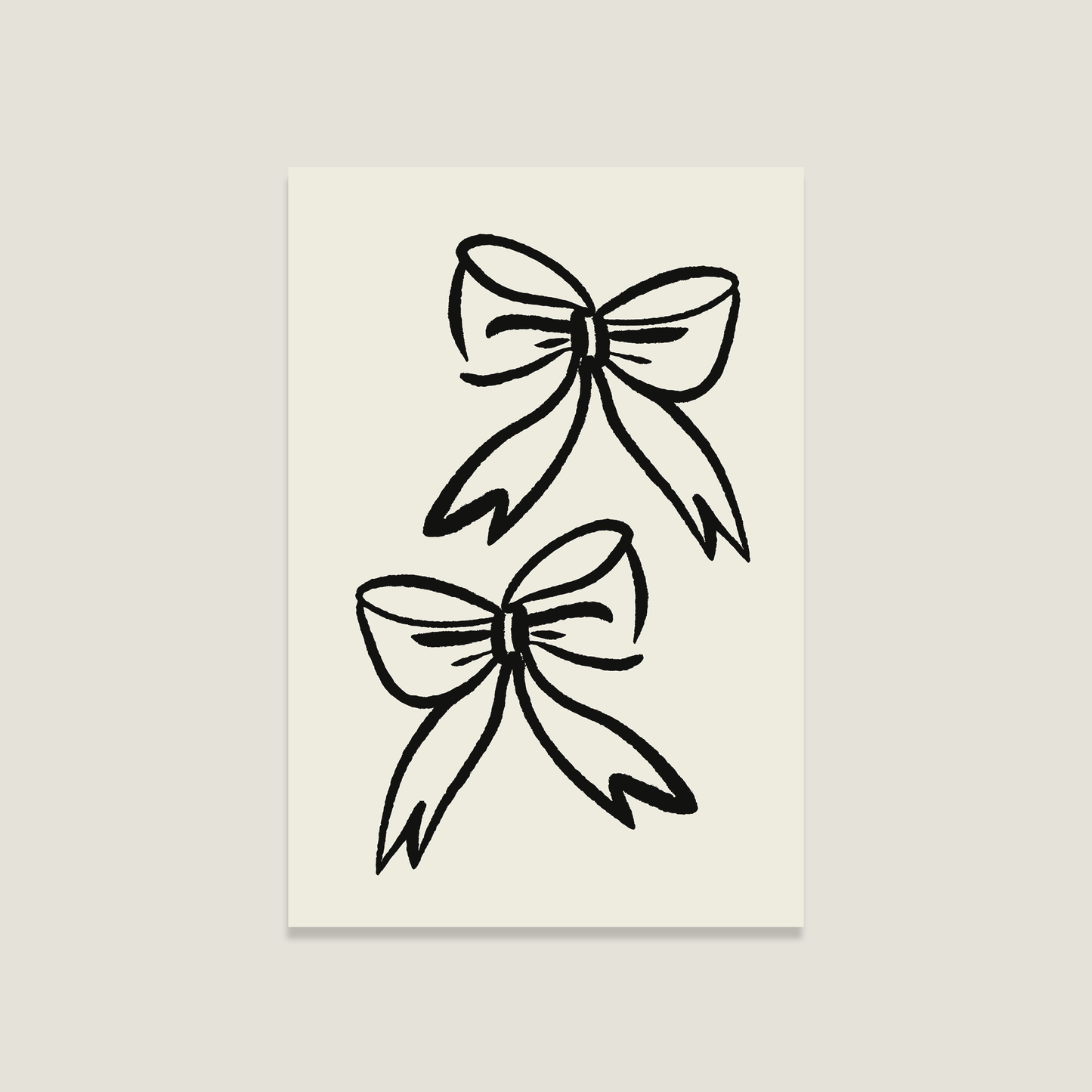 Postkarte 'Bows'