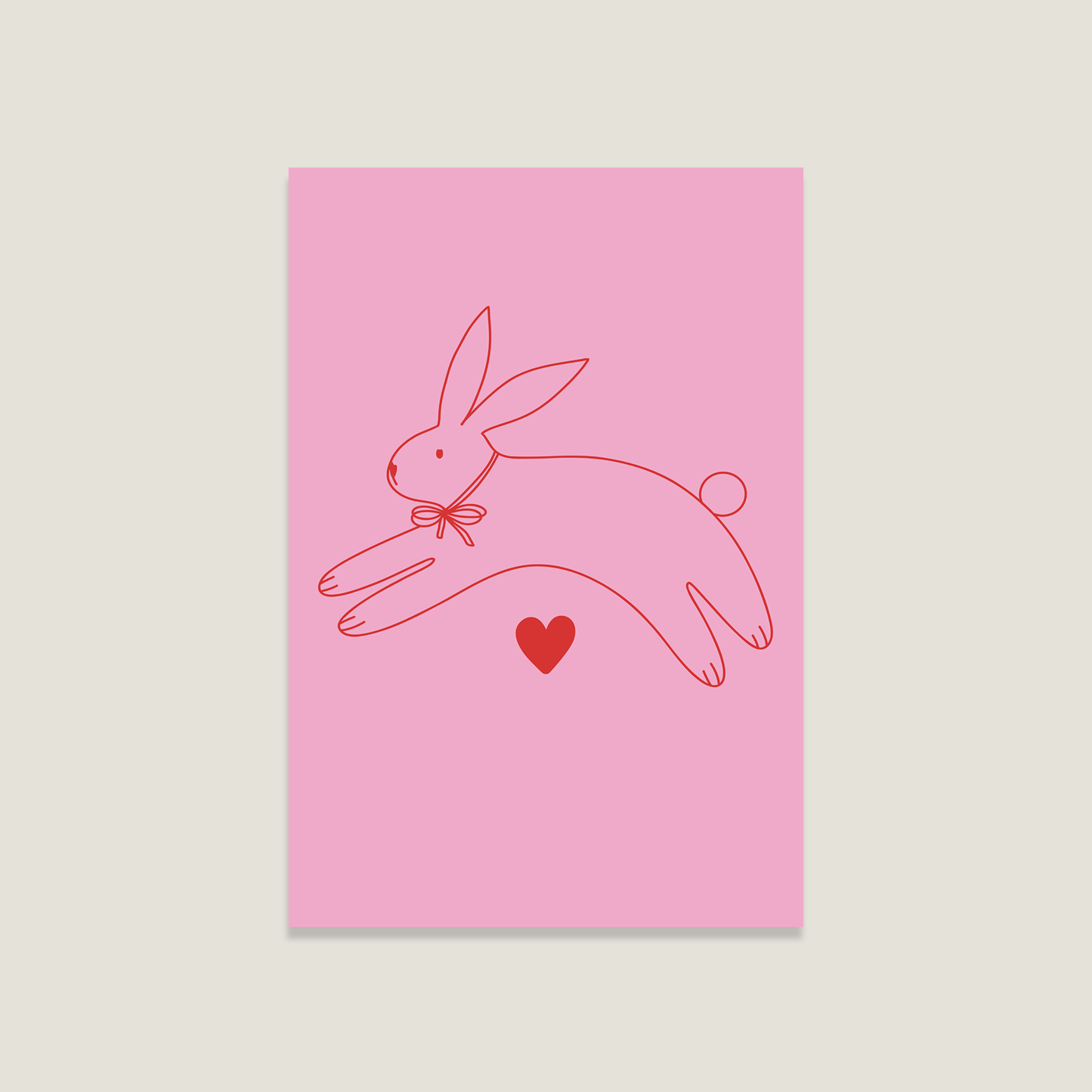 Postkarte 'Hase'