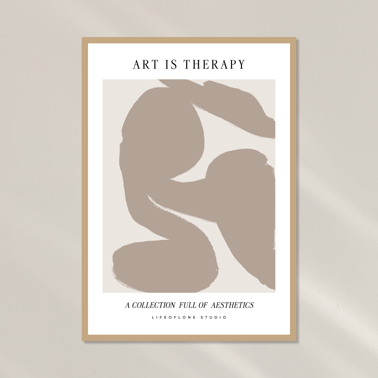 Poster 'Art is therapy'