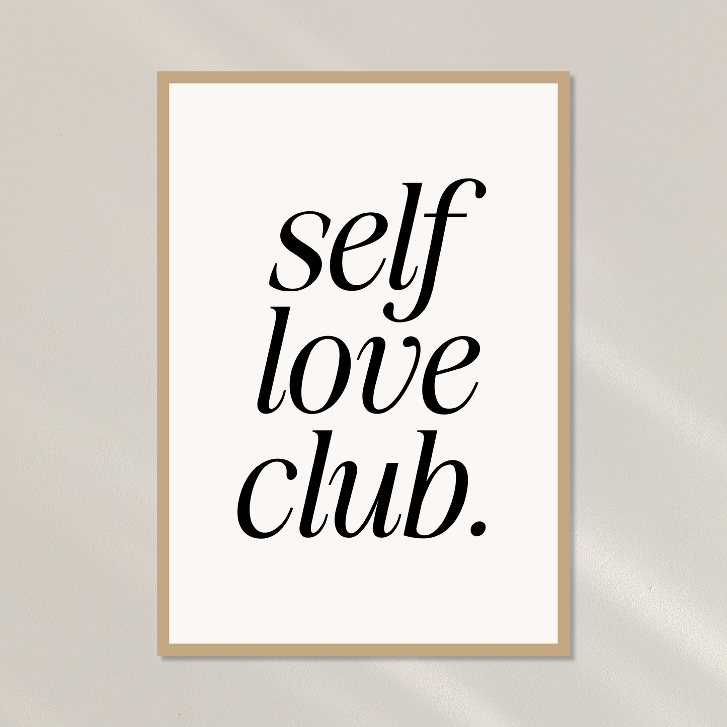 Poster 'Self love club '