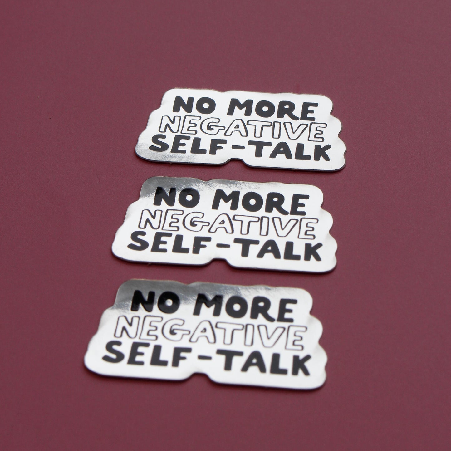 Spiegel Sticker 'No more negative self-talk'