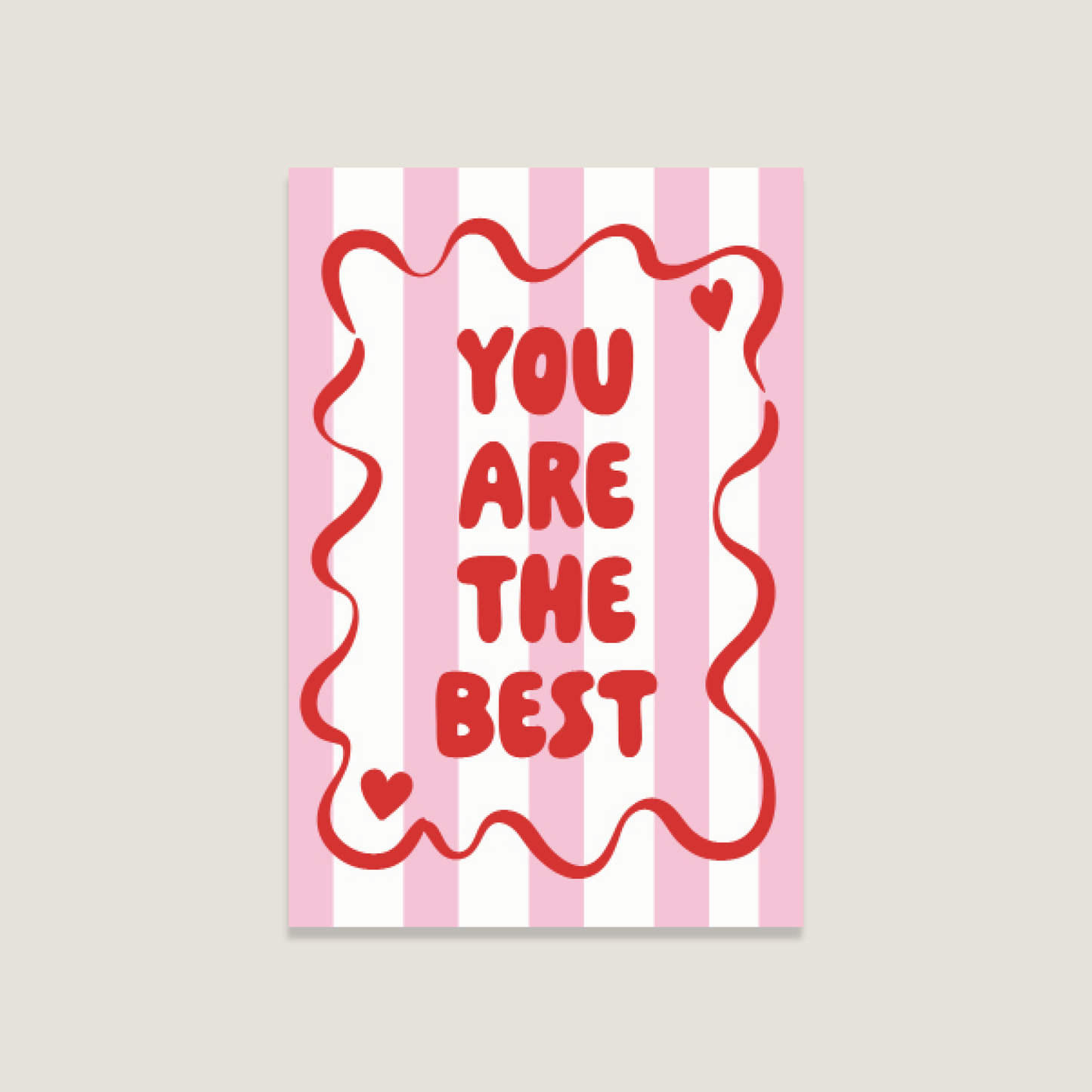 Postkarte 'Best'