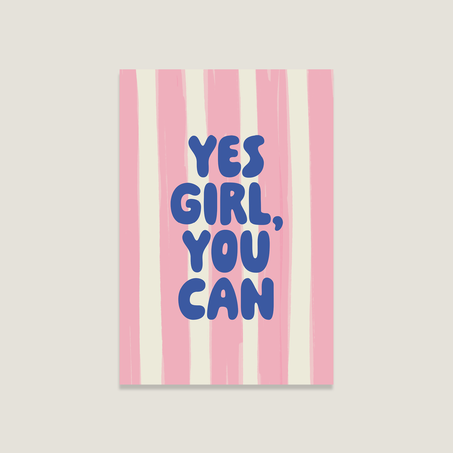 Postkarte 'Yes Girl'