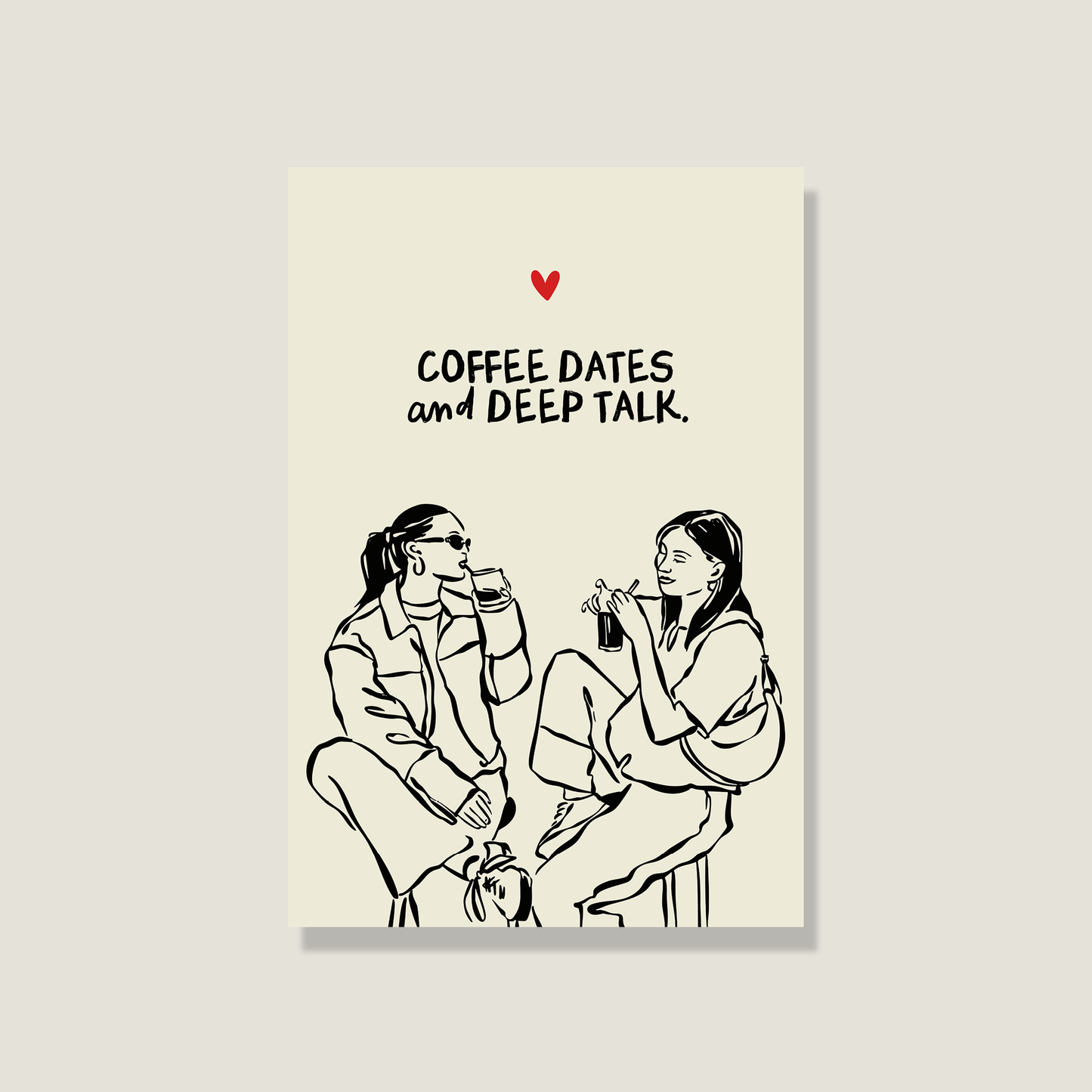 Postkarte 'Coffee dates'