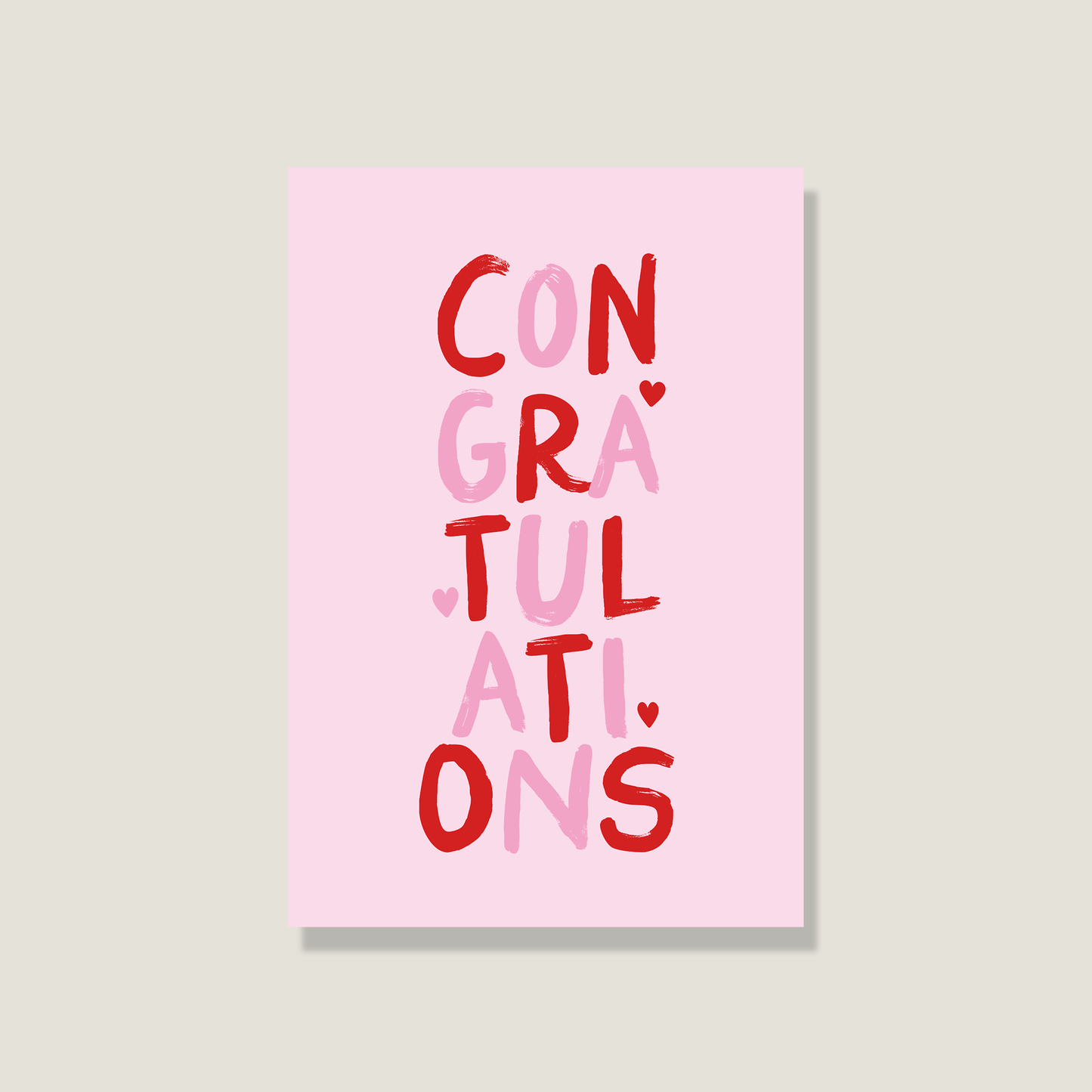 Postkarte 'Congratulations'