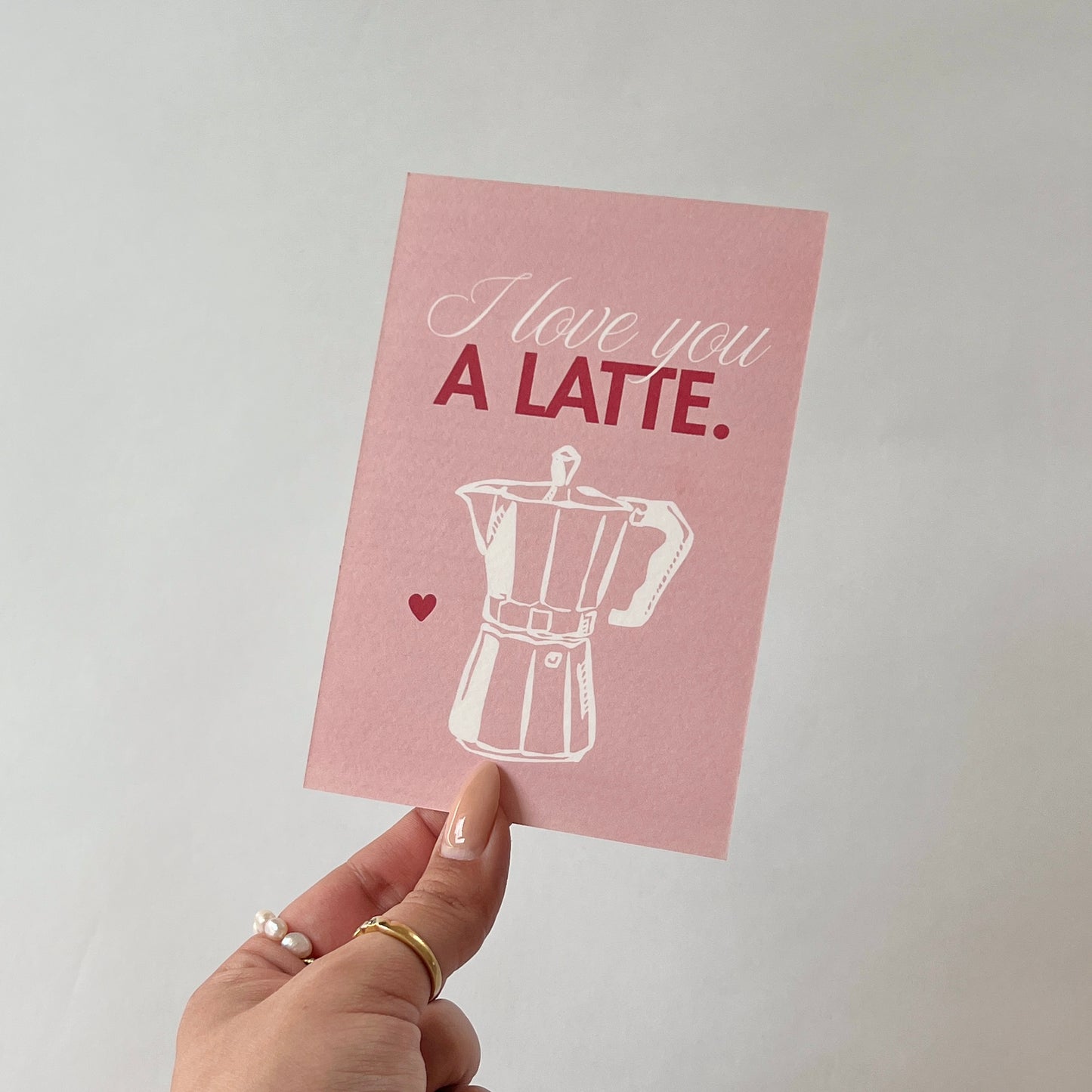 Postkarte 'A Latte'