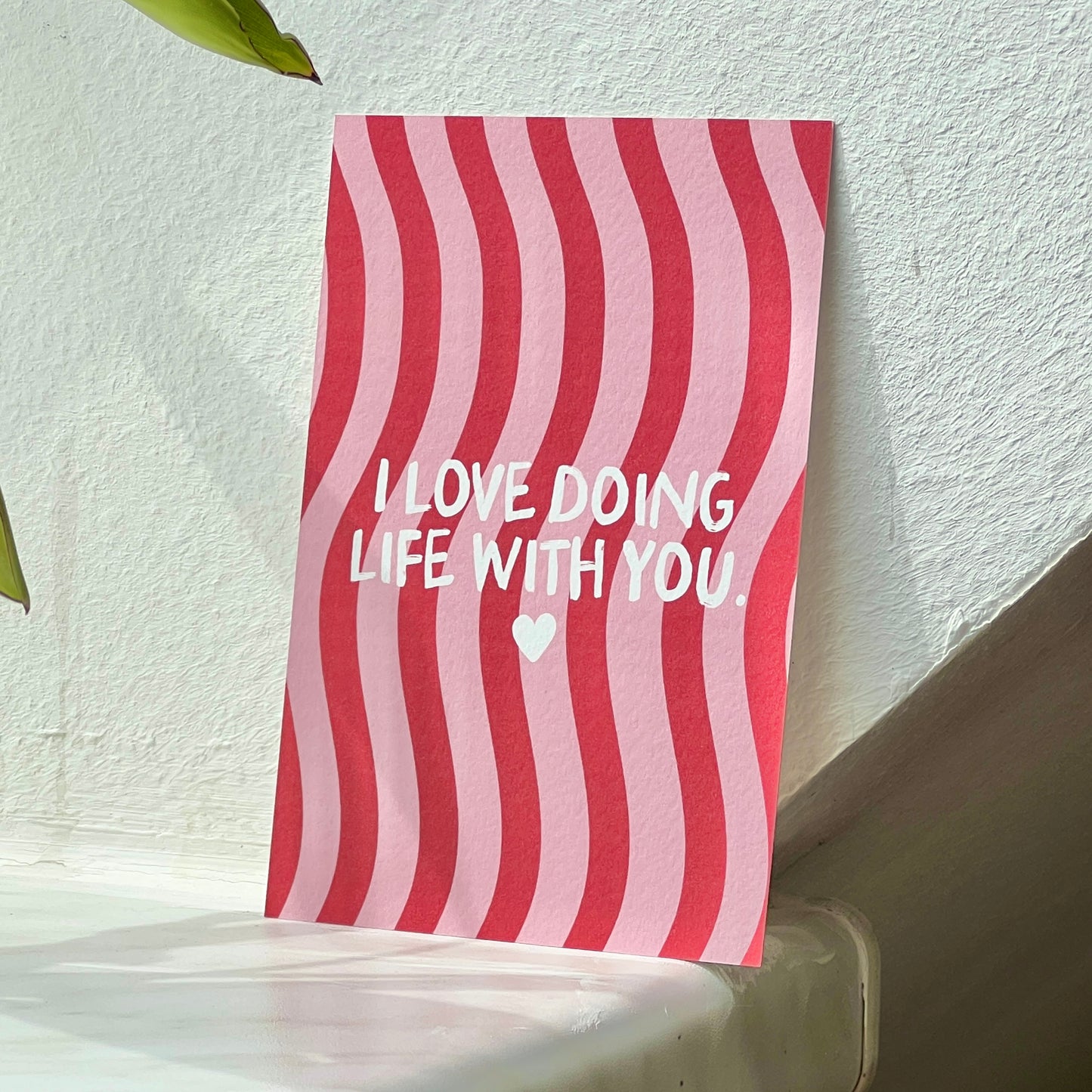 Postkarte 'Life with you'