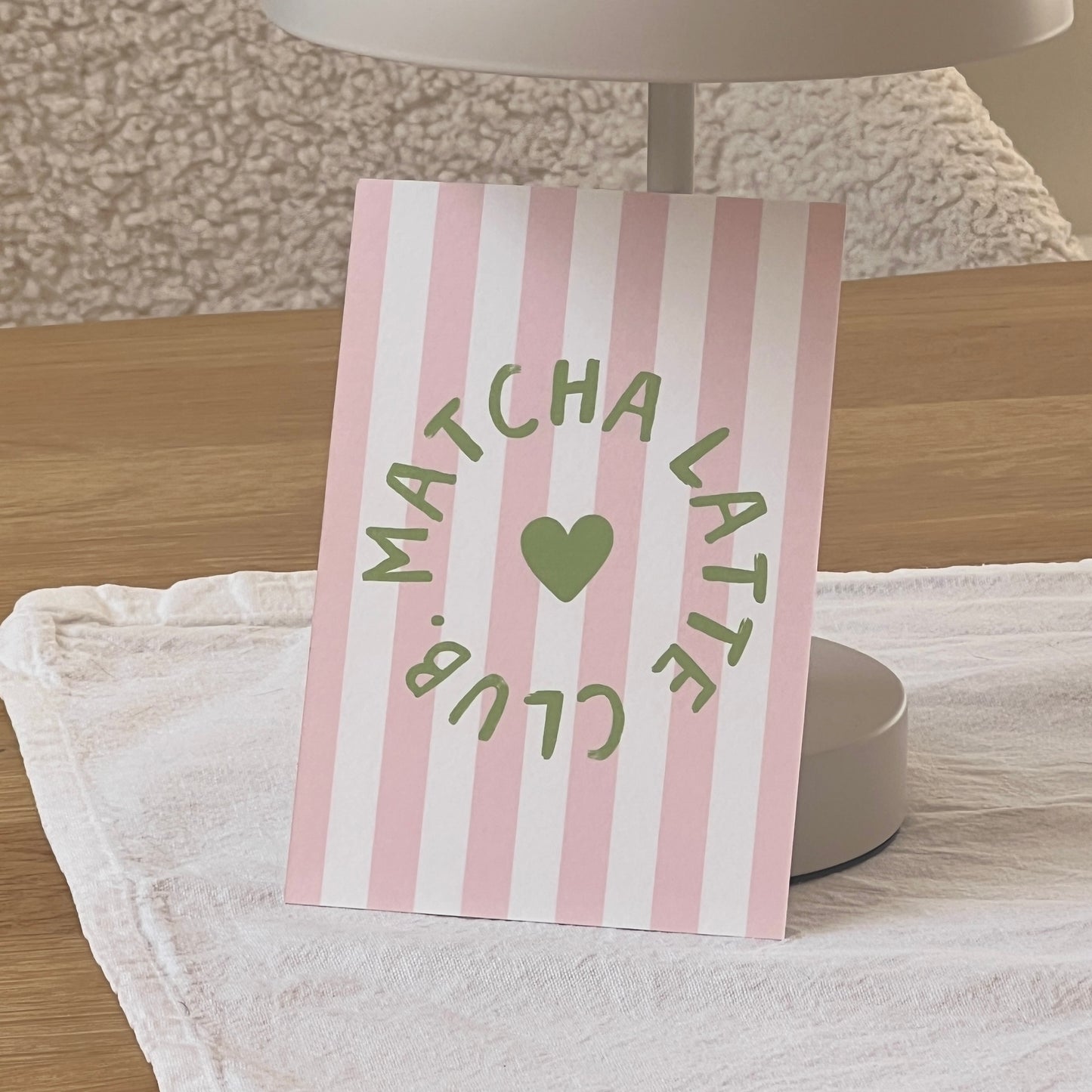 Postkarte 'Matcha Latte Club'