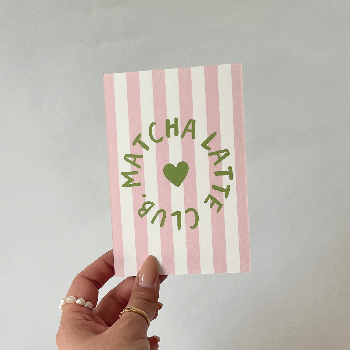 Postkarte 'Matcha Latte Club'