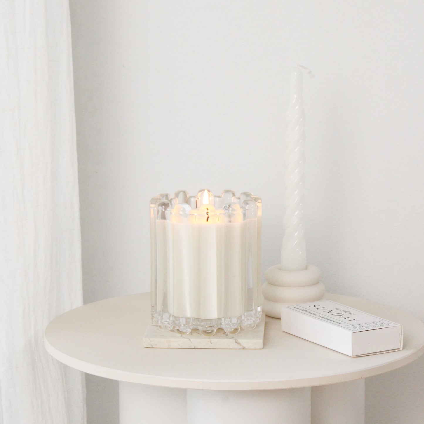 Swirled Candle 'Glossy'