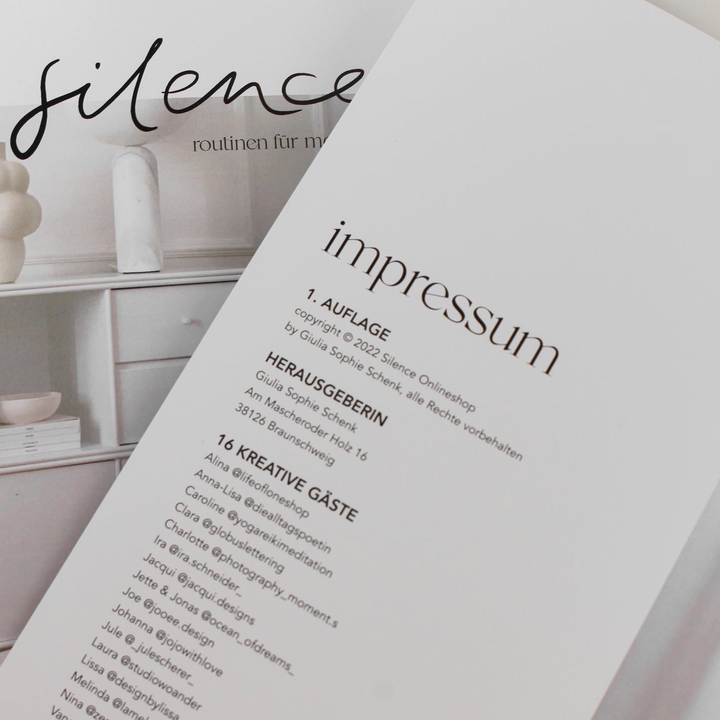 Coffee Table Book - Silence Magazin