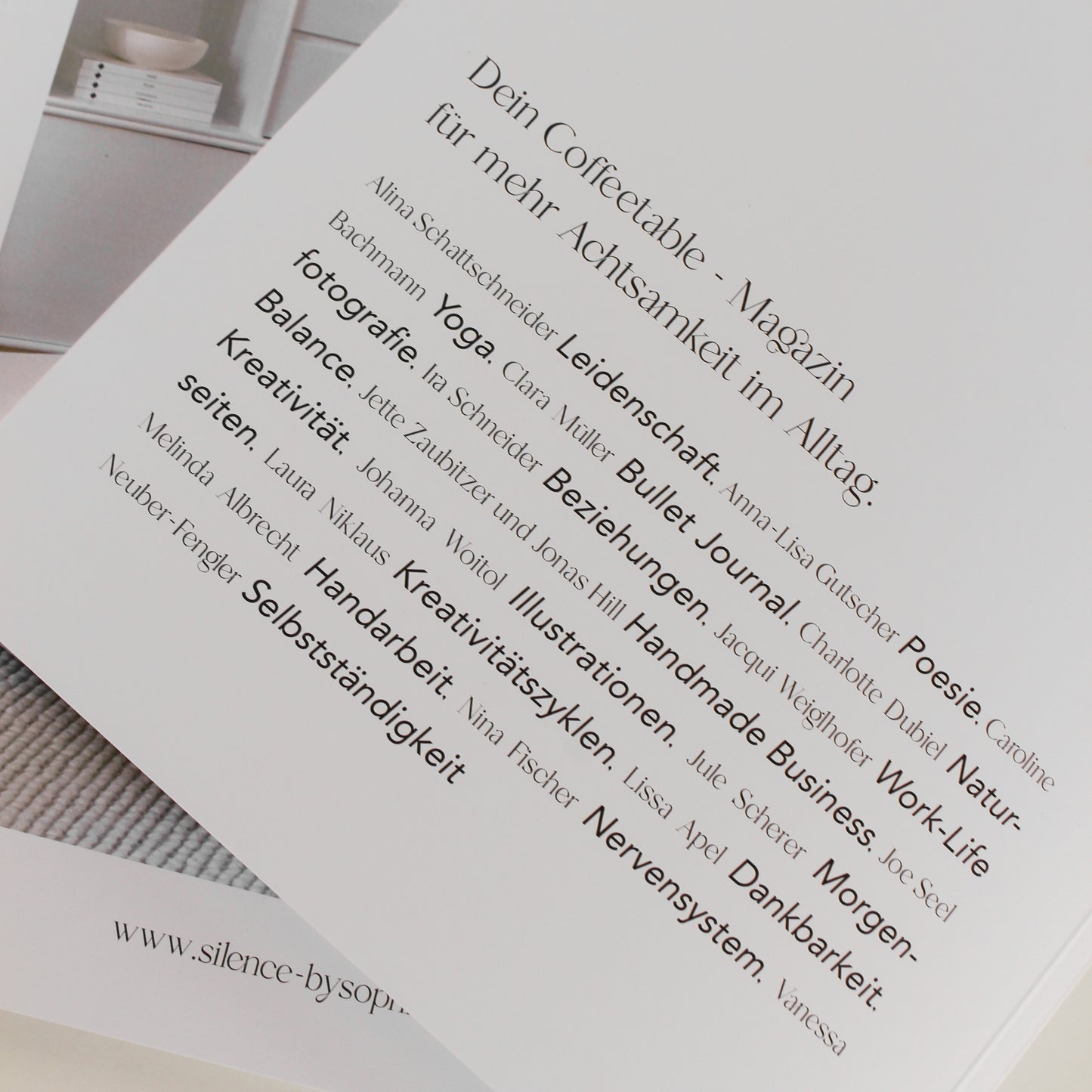 Coffee Table Book - Silence Magazin