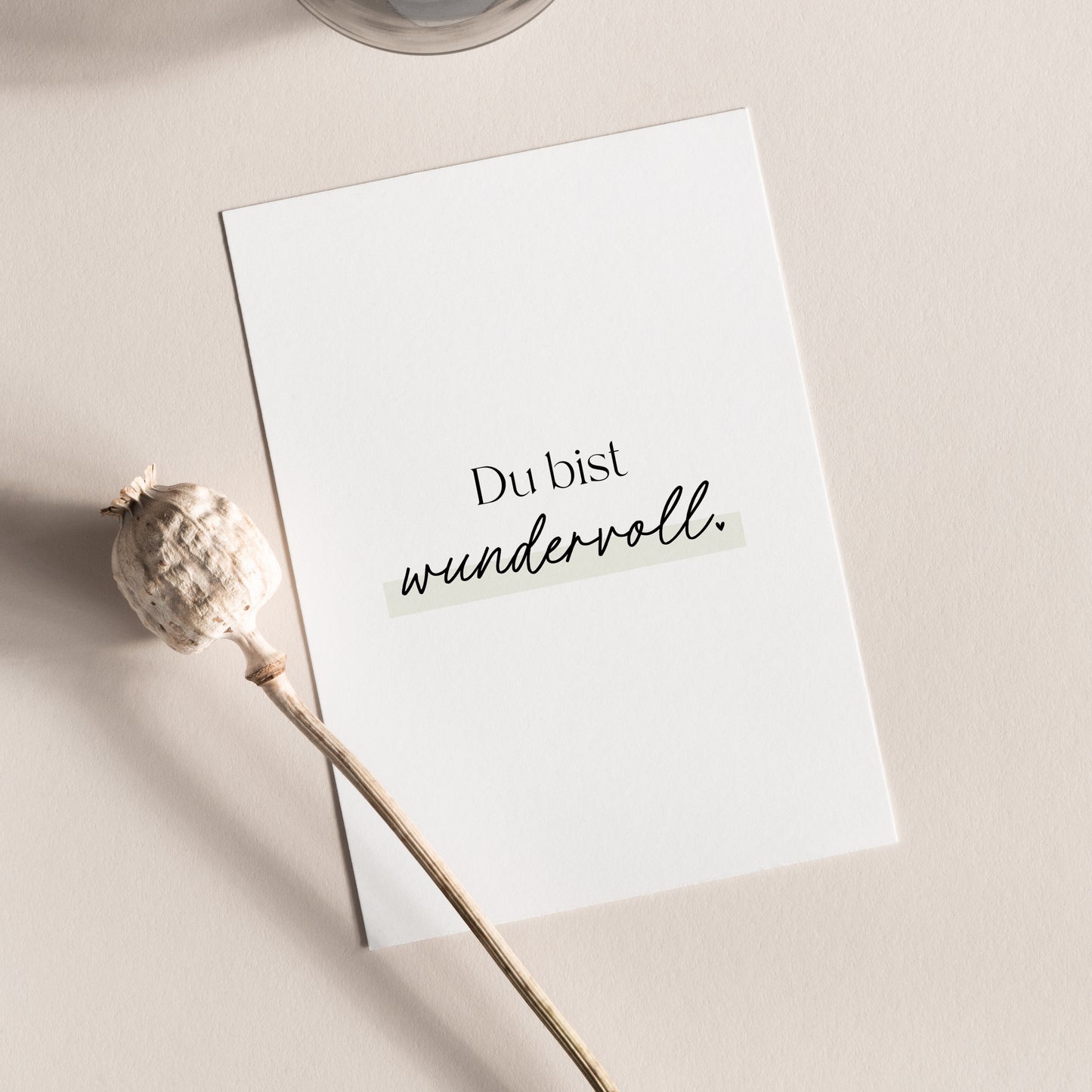 Postkarte 'Wundervoll'