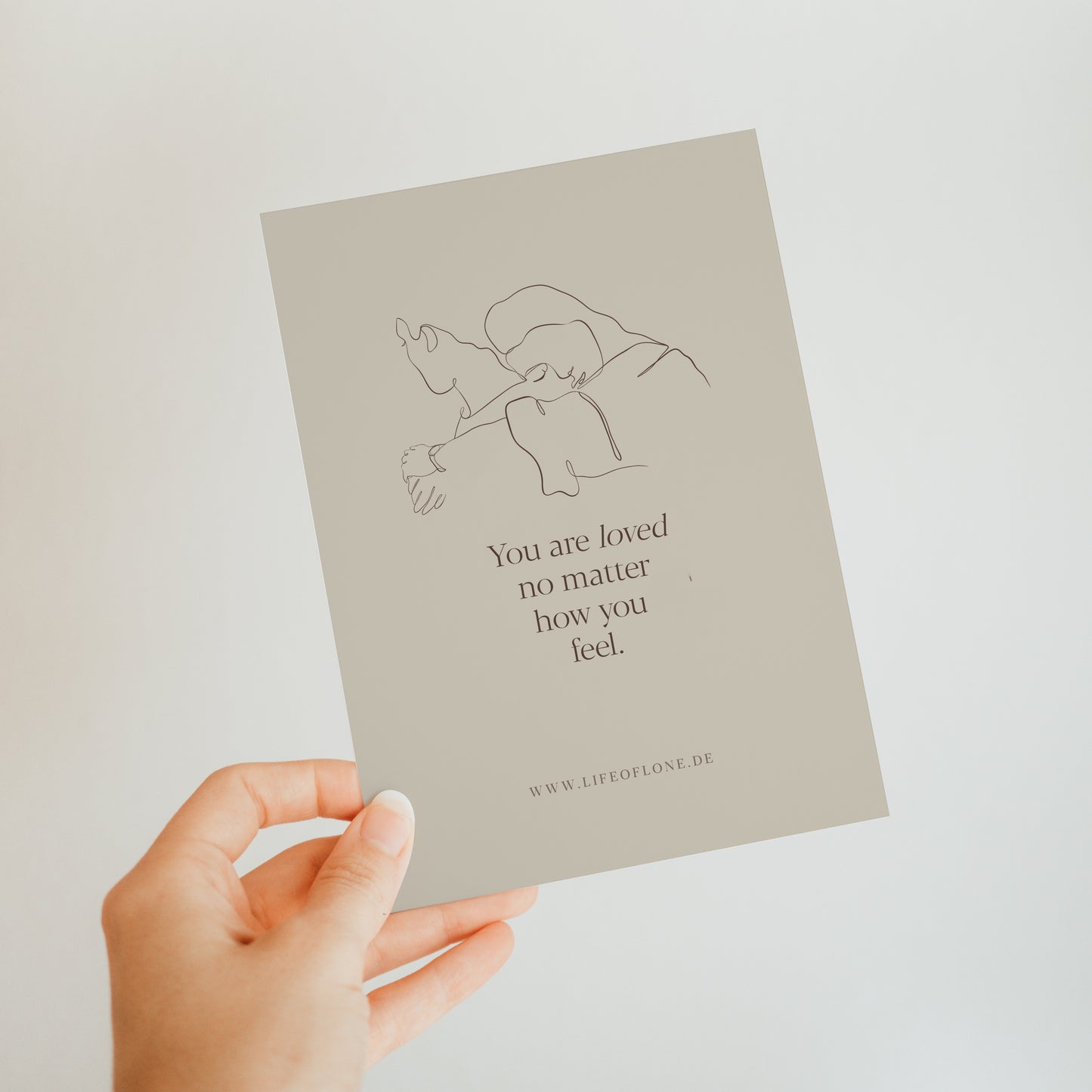 Postkarte 'You are loved'