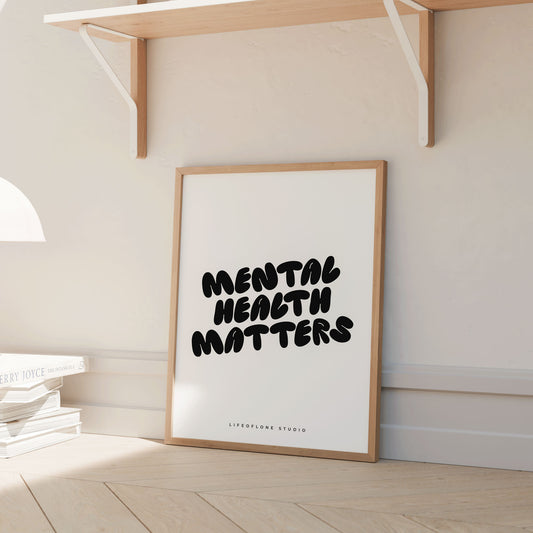 Poster 'Mental health matters'