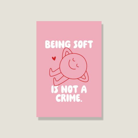 Postkarte 'Being soft'