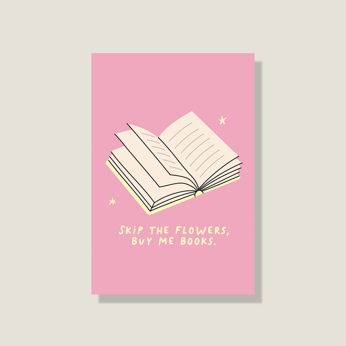 Postkarte 'Buy me books'