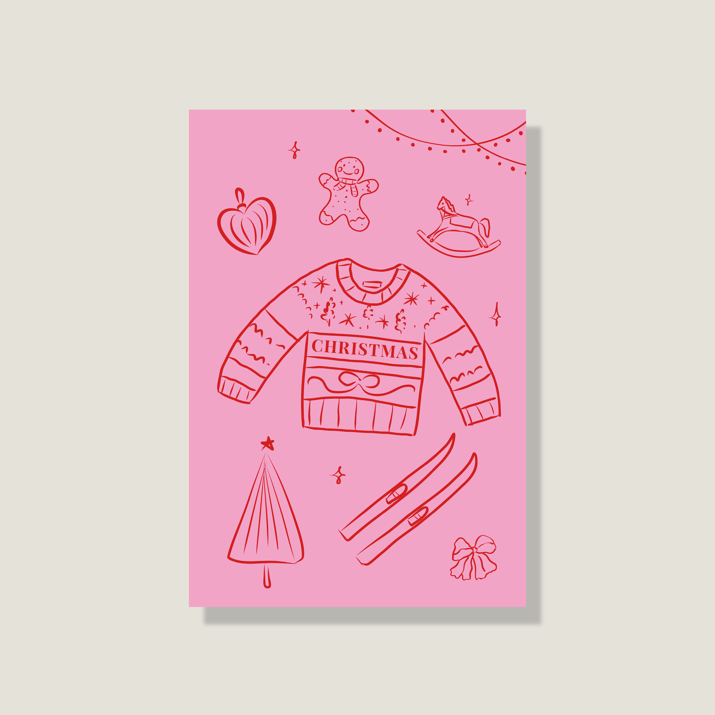 Postkarte 'Christmas Collage'