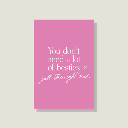 Postkarte 'The right ones'